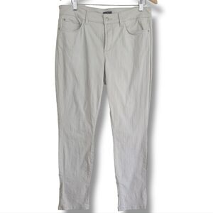 NYDJ Alina Convertible Ankle Pants Womens Size 12 Stretchy Light Tan Khaki